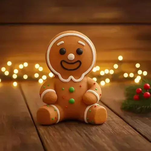 Gingerbread man decoration 3D print model