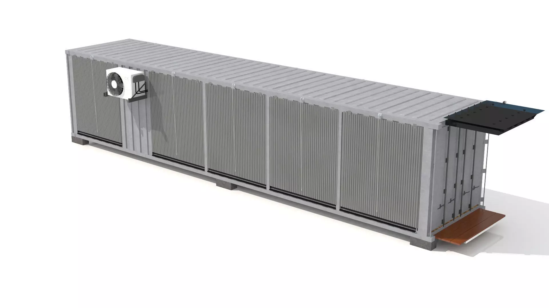 Container Glass House 3D model_6