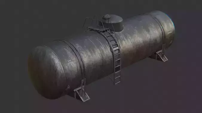 Rail Fuel Tanker Car with Access Ladder