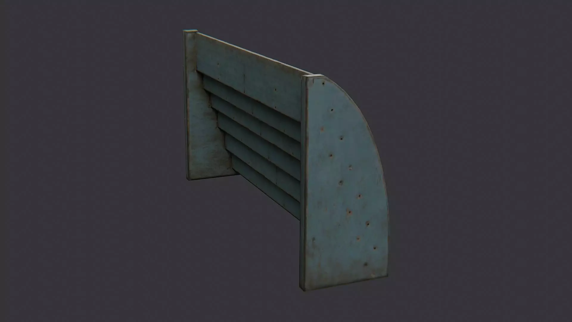 Postal Card Stand Display Low-poly 3D model_1