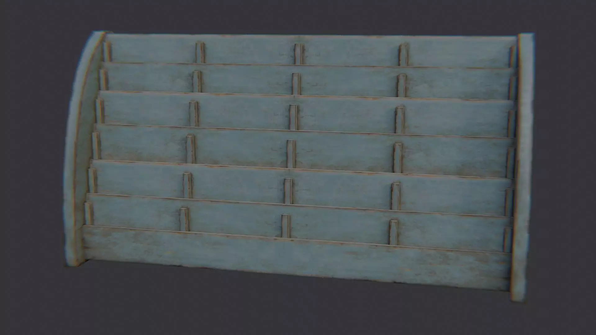 Postal Card Stand Display Low-poly 3D model_2