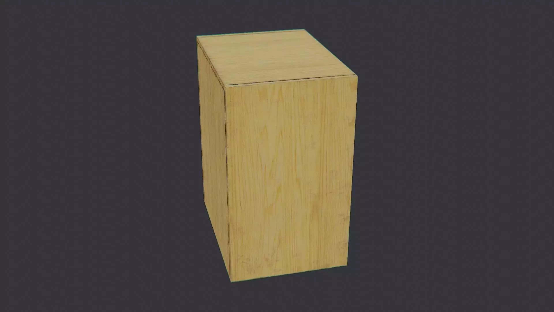 Barracks Wood Shelf with 3 Shelves Low-poly 3D model_0