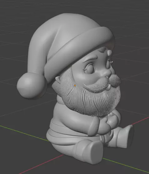 chibi Santa 3D print model_2