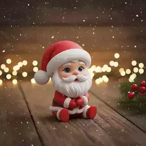 chibi Santa 3D print model