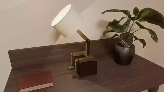 Funky Stickman Lamp with Bench