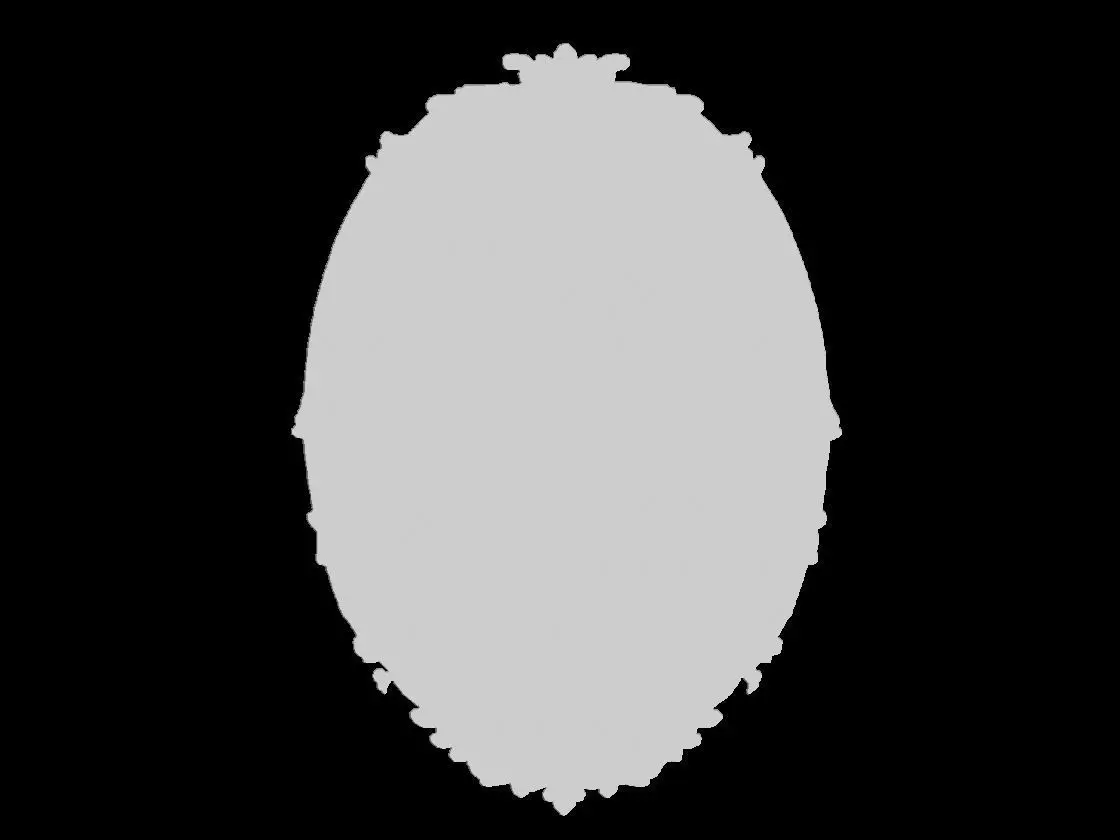 Ornate Floral Relief Sculpture 3D print model_5