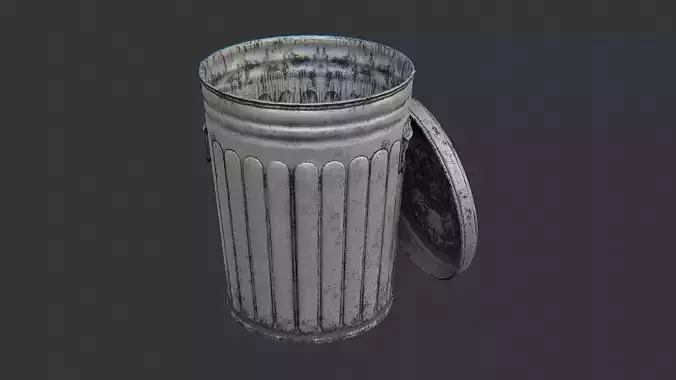 Usa Barracks Trash Can Open