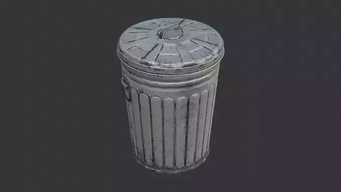 Barracks style weathered trash can exterior