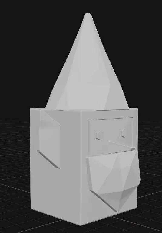 Christmas elf paper craft 3D print model_2