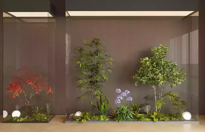  diverse plant combination micro-landscape