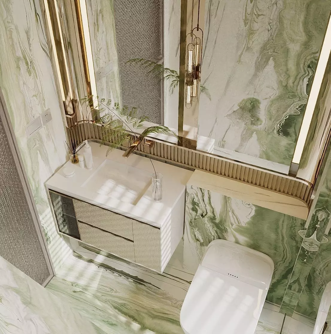 Italian style bathroom 3D model_1