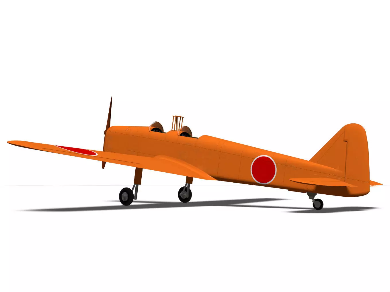ki107 Basic Trainer 3D model_6