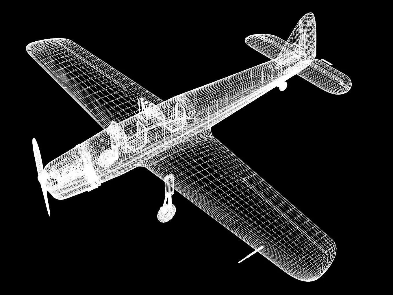 ki107 Basic Trainer 3D model_12