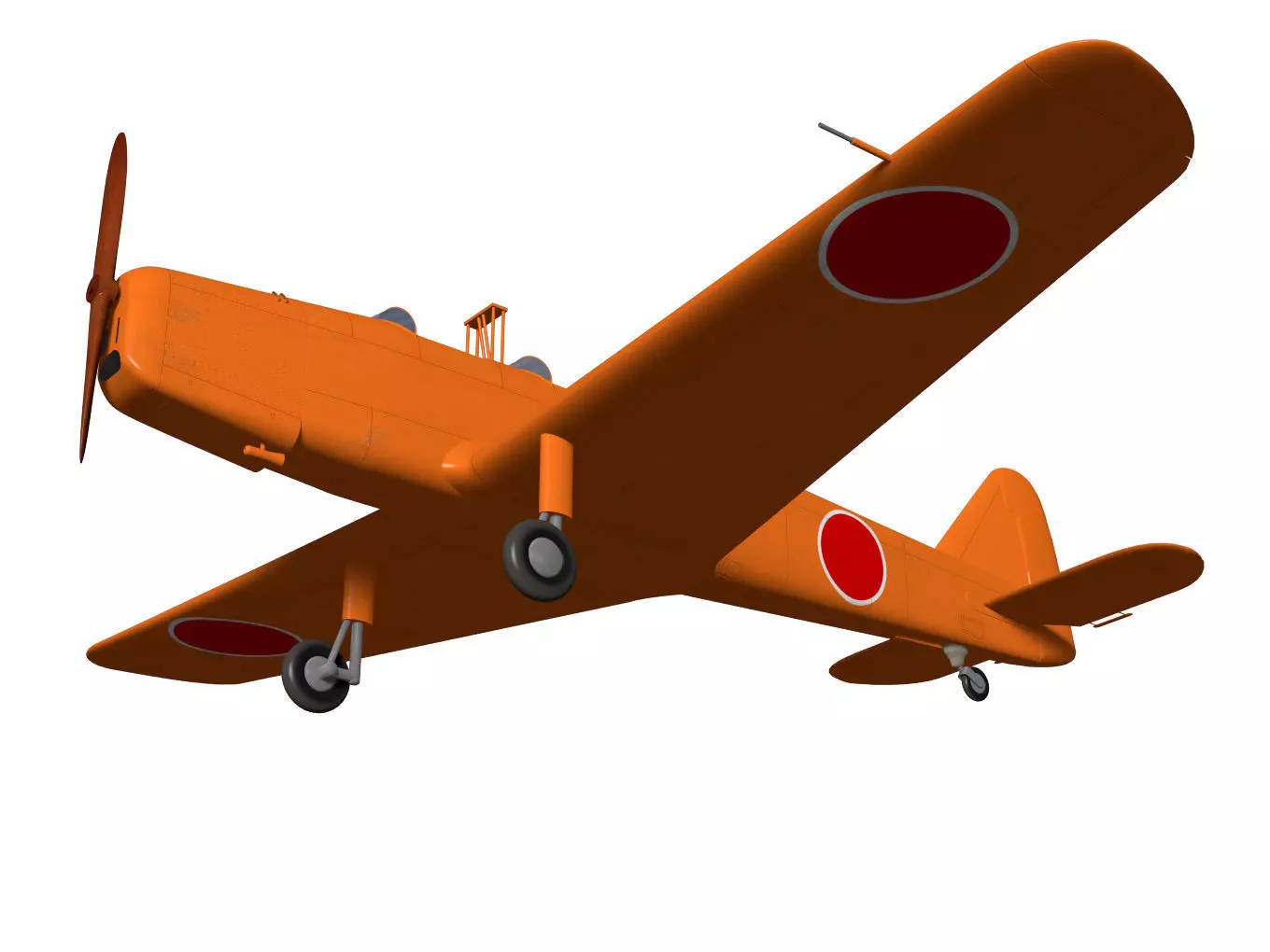 ki107 Basic Trainer 3D model_3