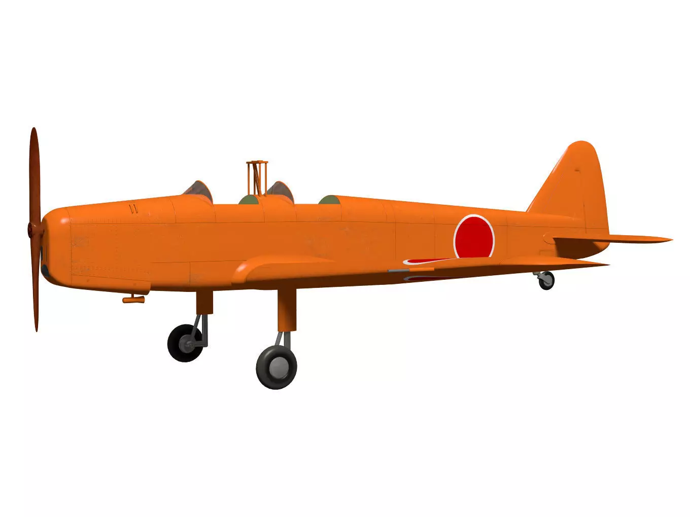 ki107 Basic Trainer 3D model_2
