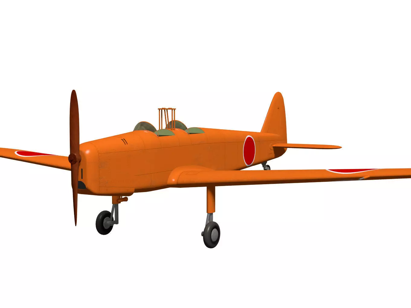 ki107 Basic Trainer 3D model_4