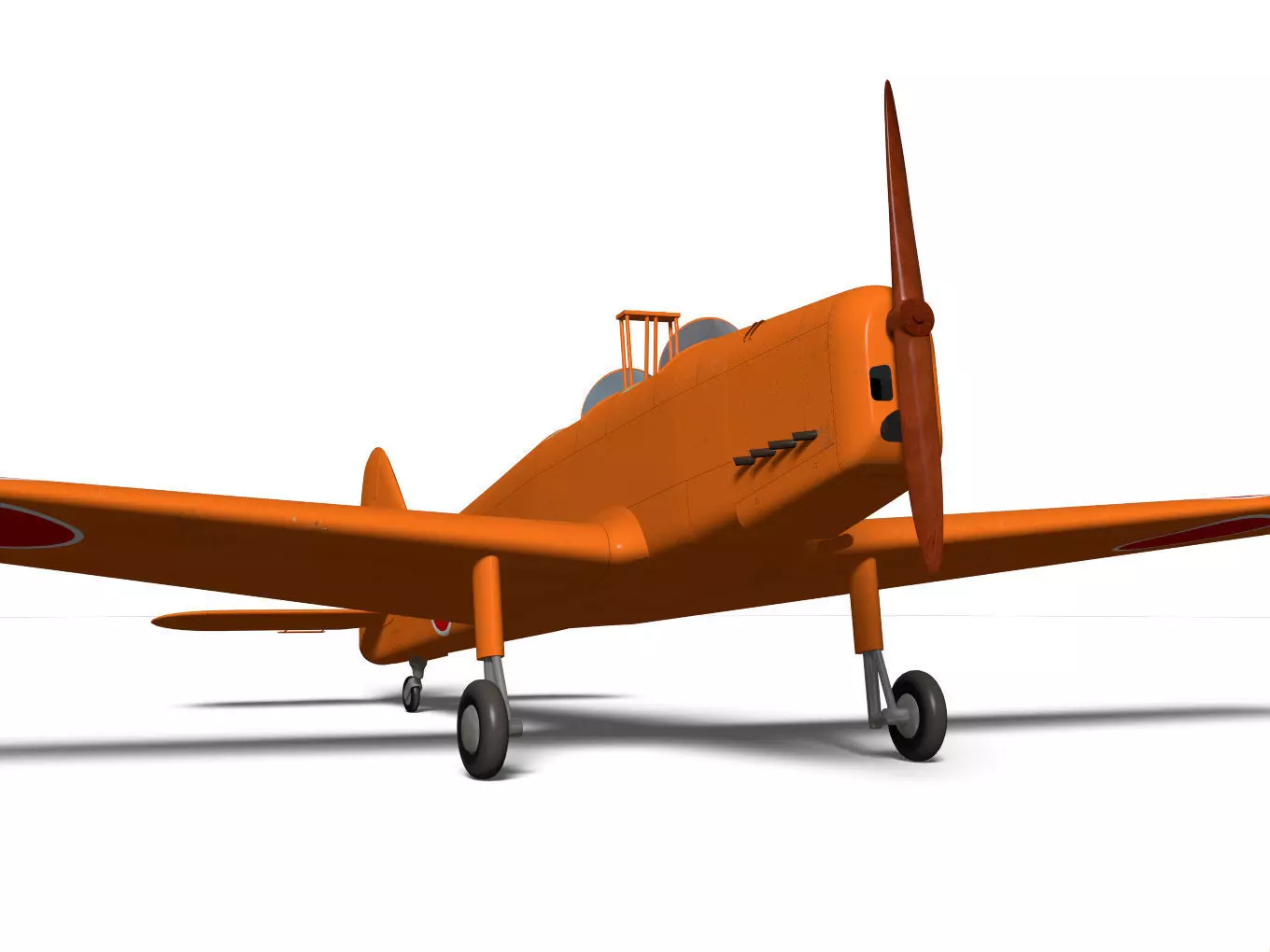 ki107 Basic Trainer 3D model_7