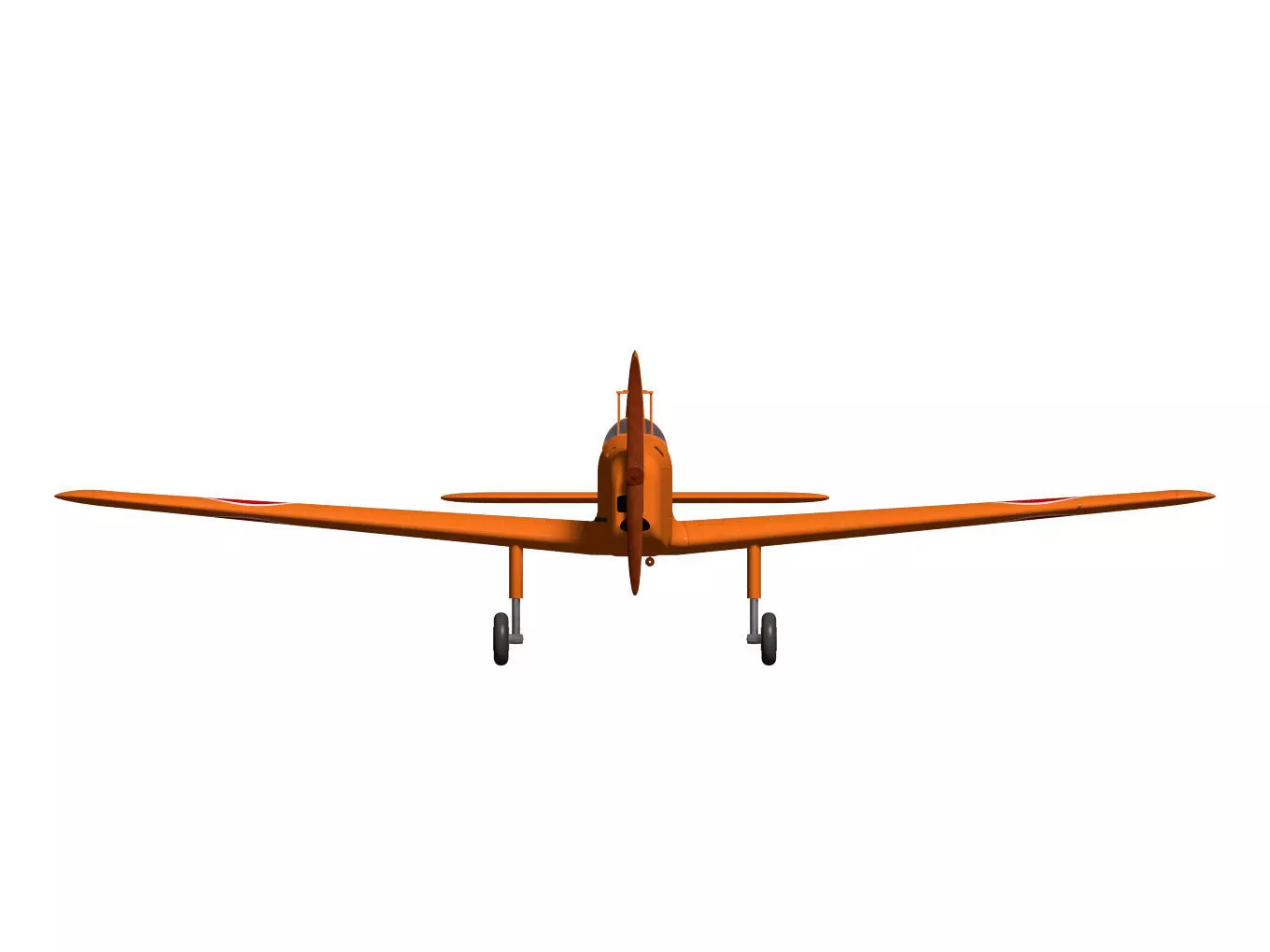 ki107 Basic Trainer 3D model_9