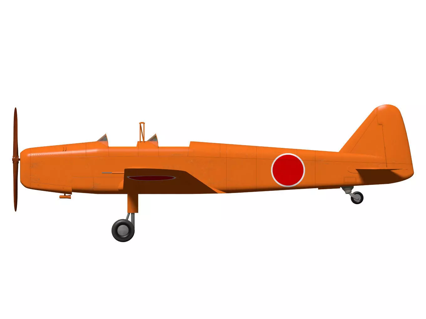 ki107 Basic Trainer 3D model_8