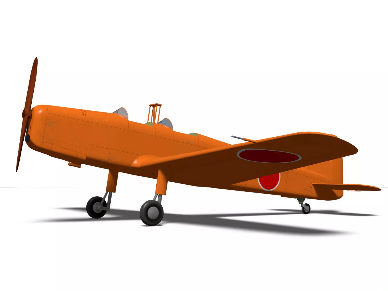 ki107 Basic Trainer 3D model_5