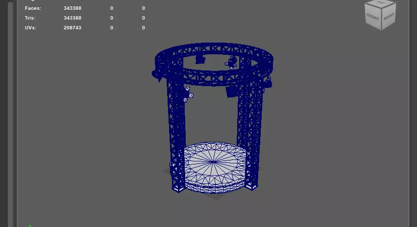 Circular Truss Stage 3D model_14