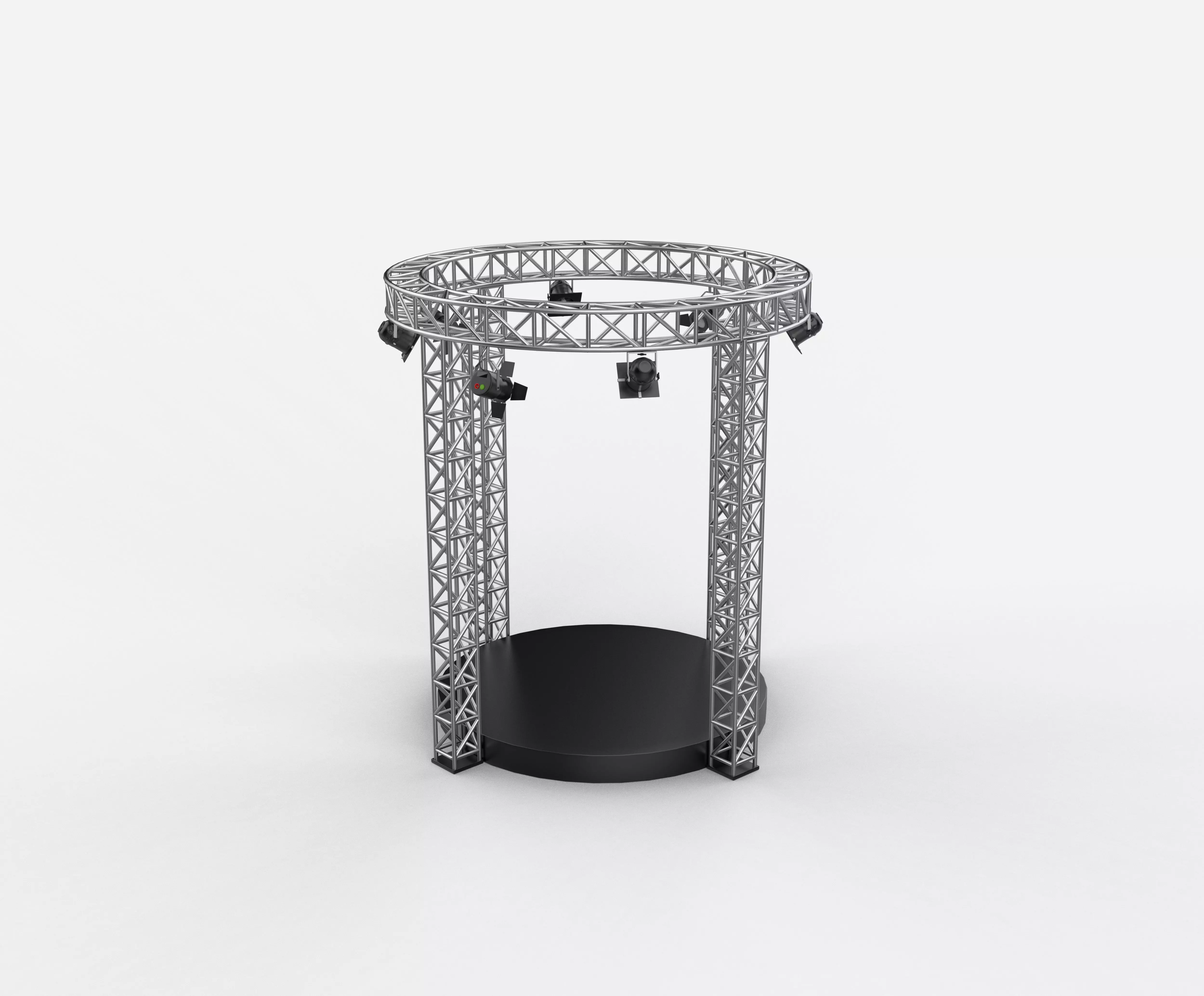 Circular Truss Stage 3D model_12