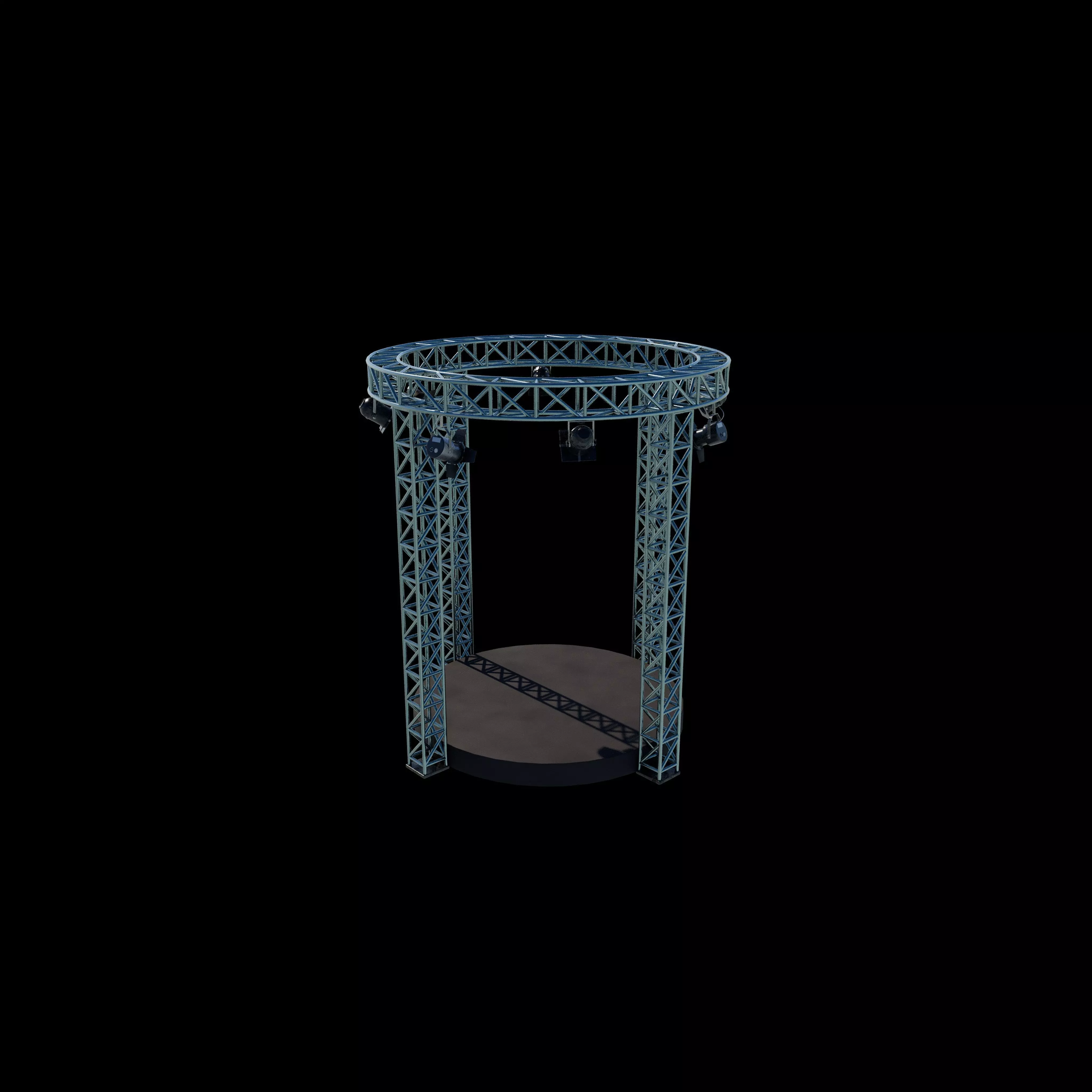 Circular Truss Stage 3D model_7