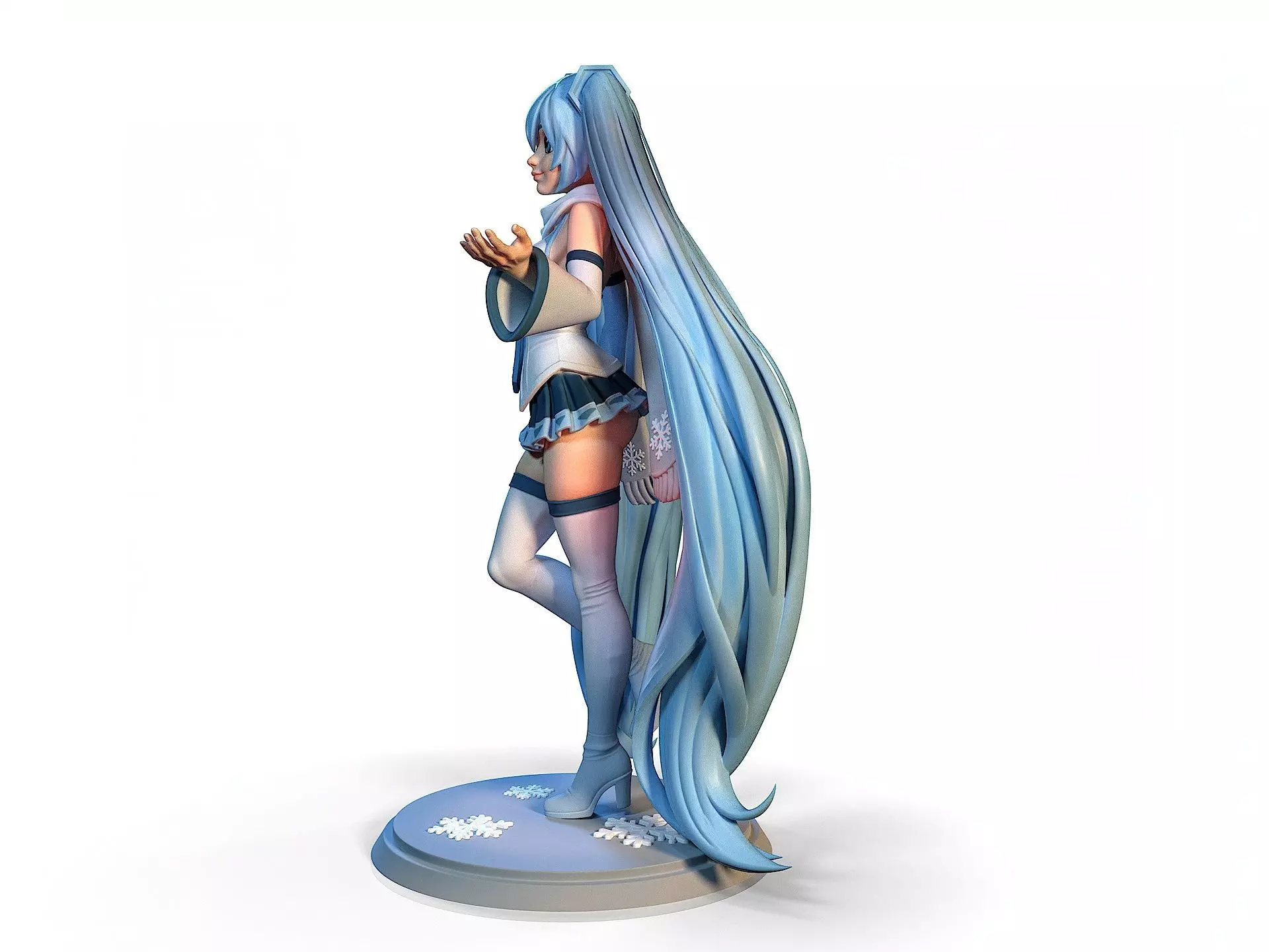 Snow Miku Winter Hatsune Miku 3D print model_2