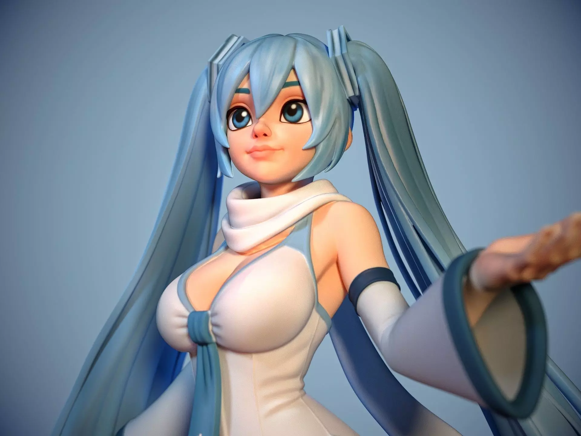 Snow Miku Winter Hatsune Miku 3D print model_1