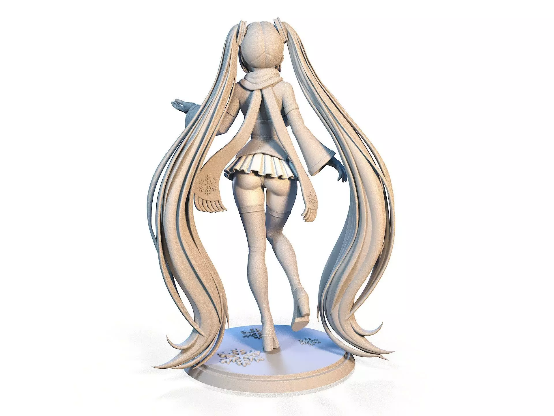 Snow Miku Winter Hatsune Miku 3D print model_9