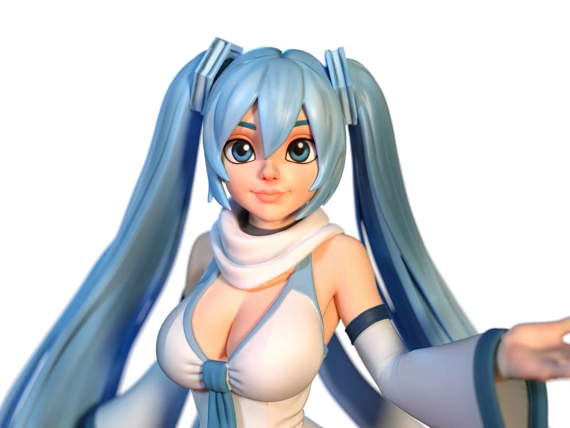 Snow Miku Winter Hatsune Miku 3D print model_5