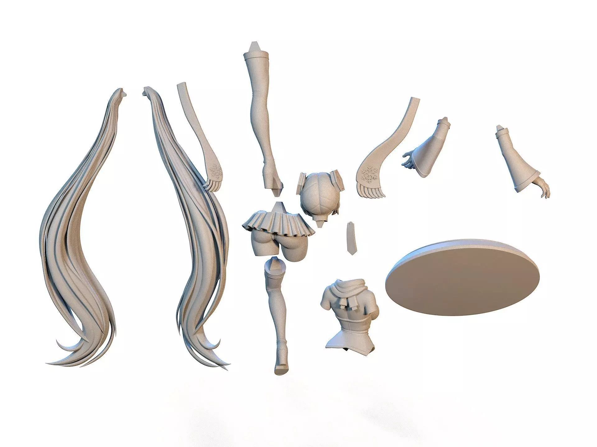 Snow Miku Winter Hatsune Miku 3D print model_11