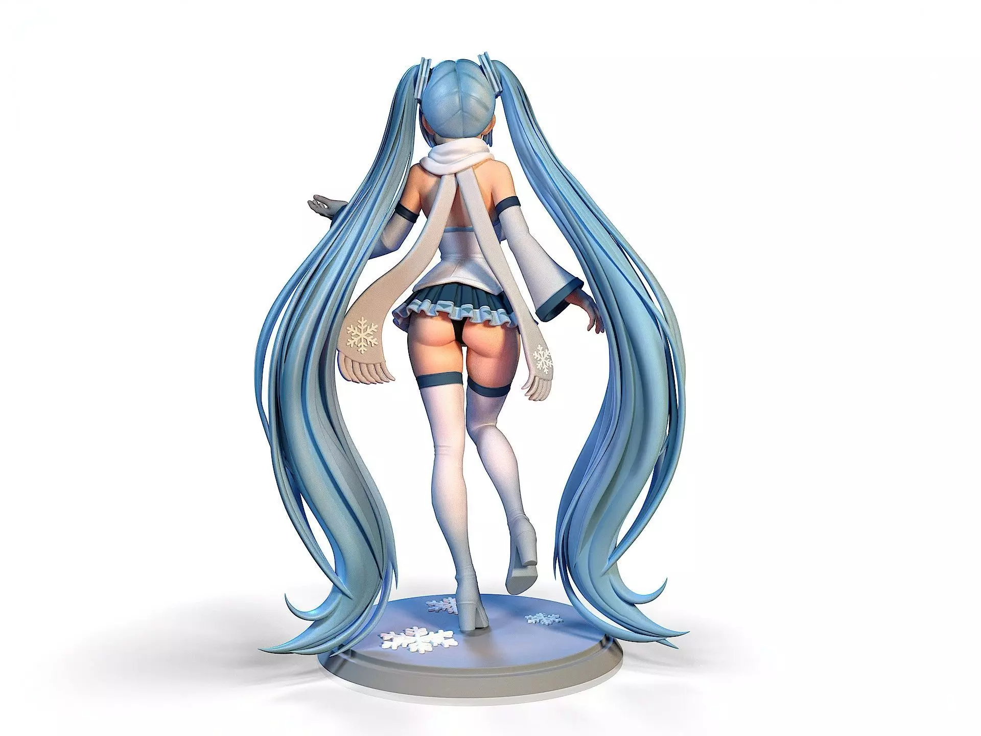 Snow Miku Winter Hatsune Miku 3D print model_3