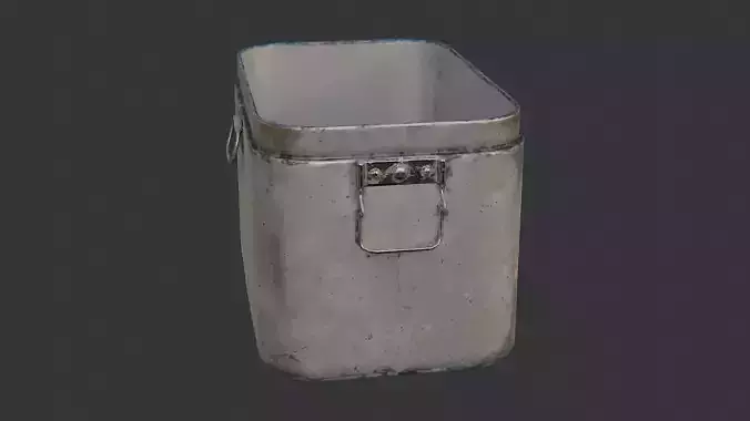 USA camping cooler metal ice box