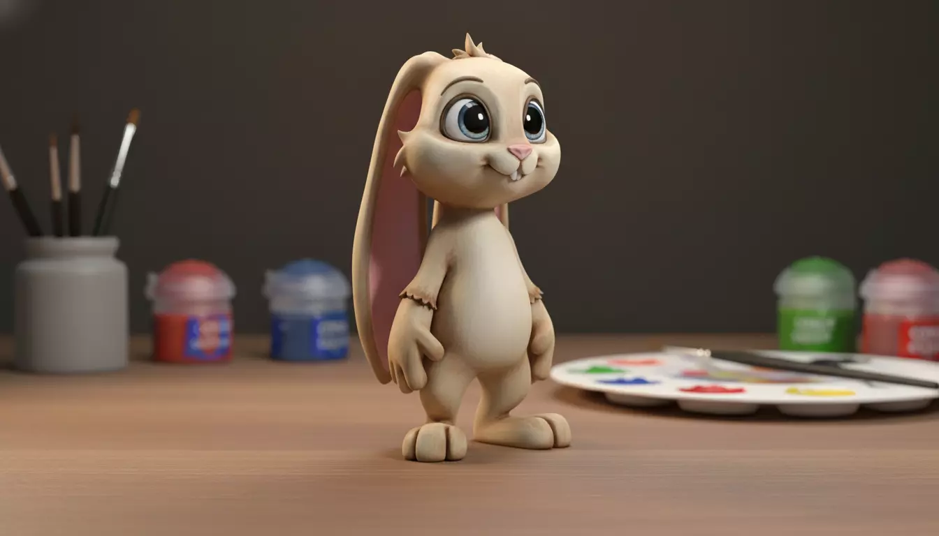 Cartoon Bunny 3D Print 3D print model_0