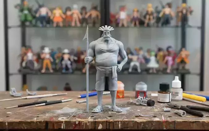 Crocus young - Roger Pirates - ONE PIECE 3D print model