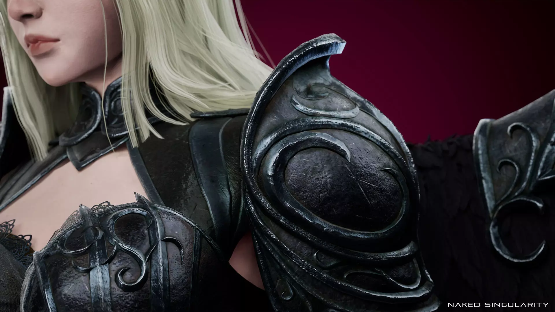 Archangel Valkyrie - Winged Warrior - Game-ready 3D Character Low-poly 3D model_12