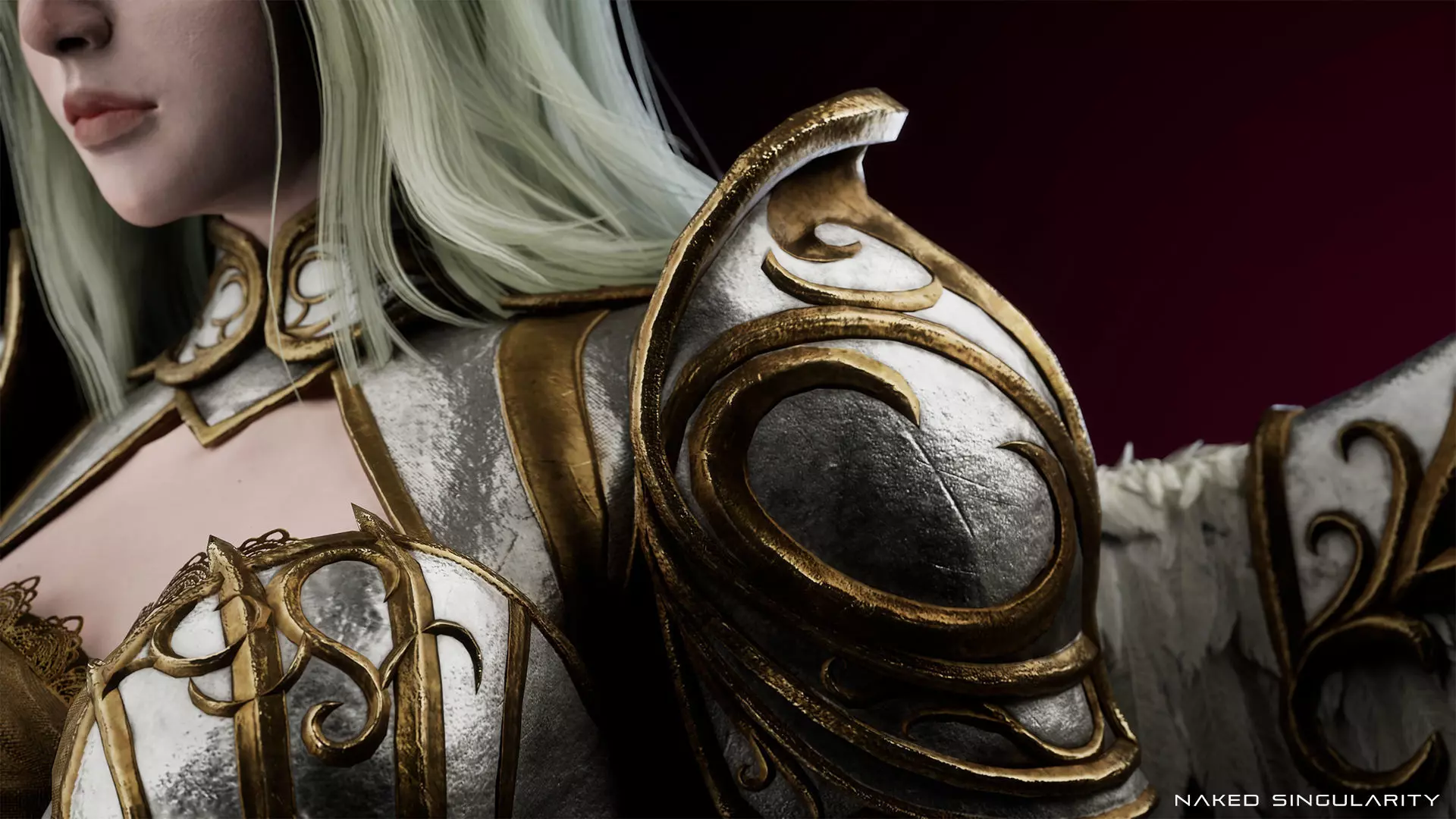 Archangel Valkyrie - Winged Warrior - Game-ready 3D Character Low-poly 3D model_11