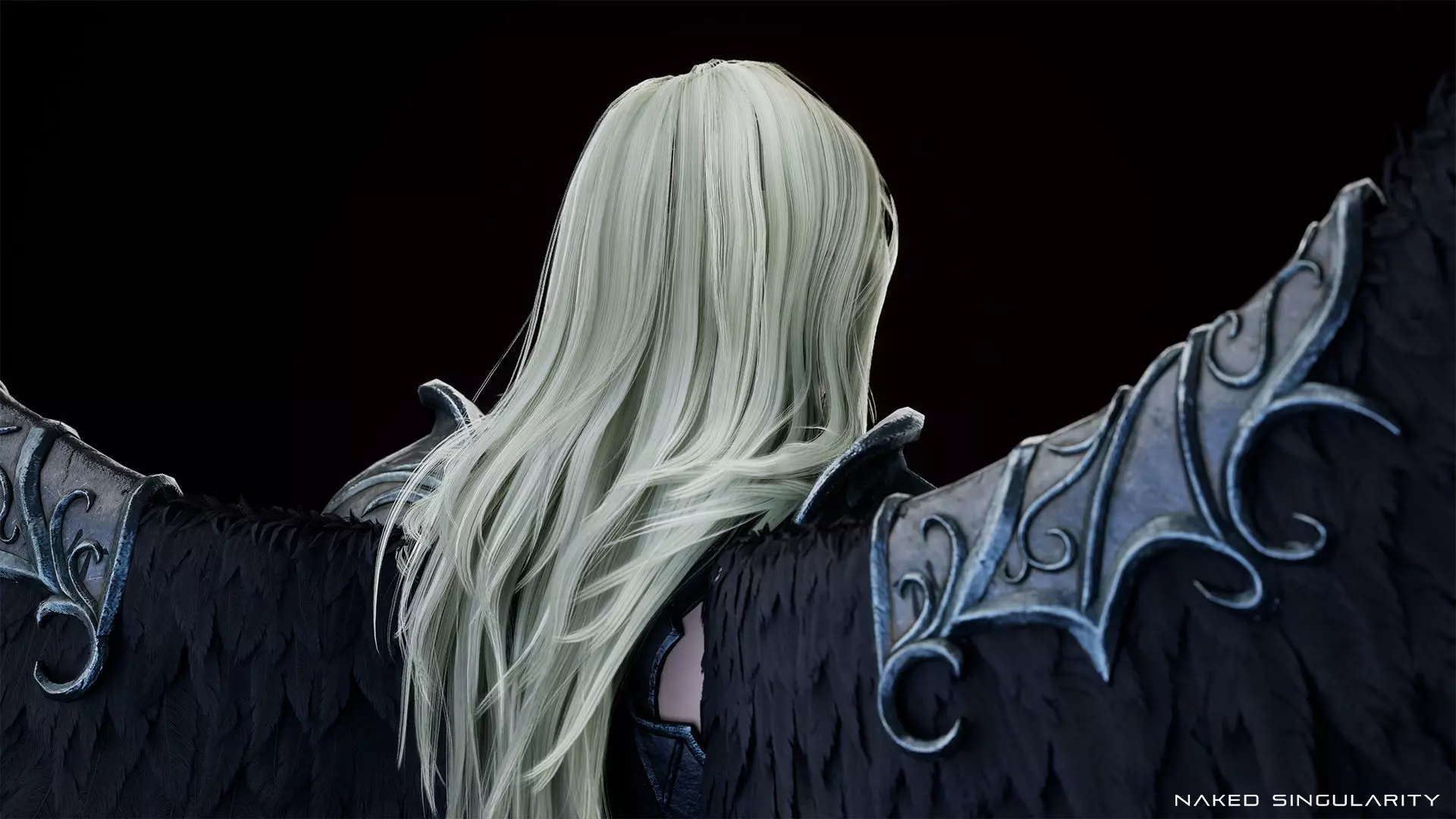 Archangel Valkyrie - Winged Warrior - Game-ready 3D Character Low-poly 3D model_14