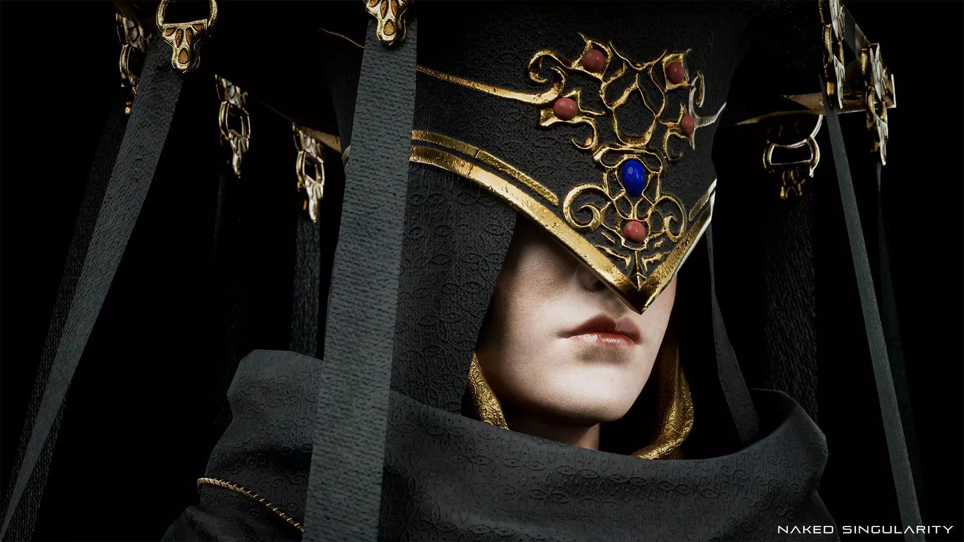 Dark Fantasy Nun - Mage - Wizard - Sorcerer Low-poly 3D model_2