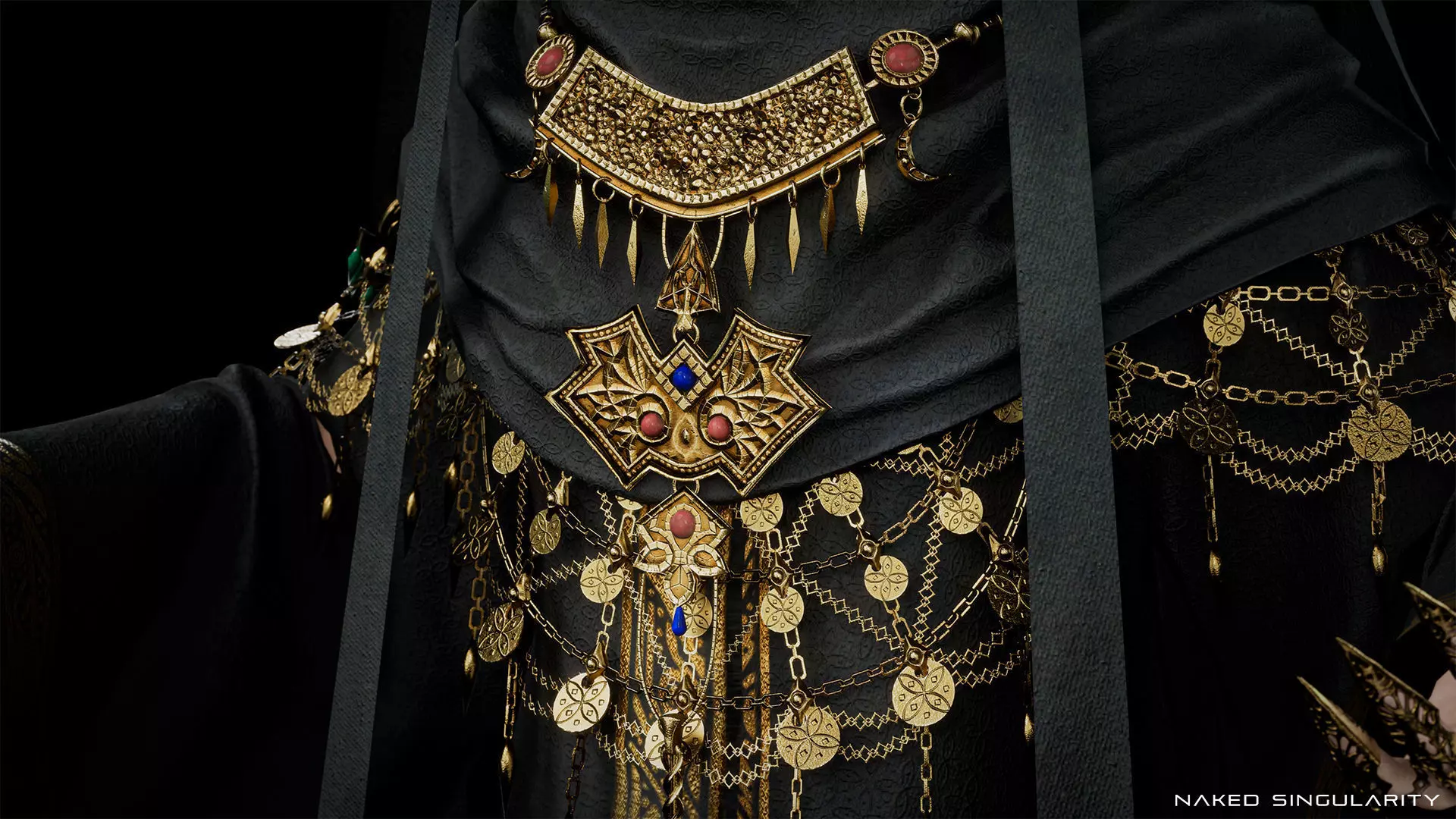 Dark Fantasy Nun - Mage - Wizard - Sorcerer Low-poly 3D model_1