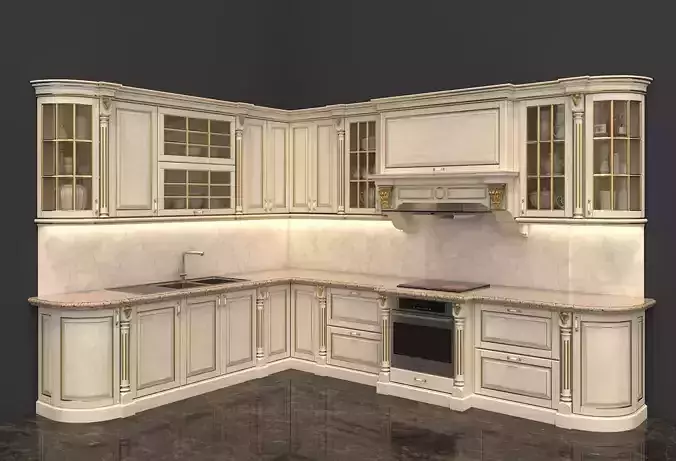 Classic European style Kitchen Cabinet 7