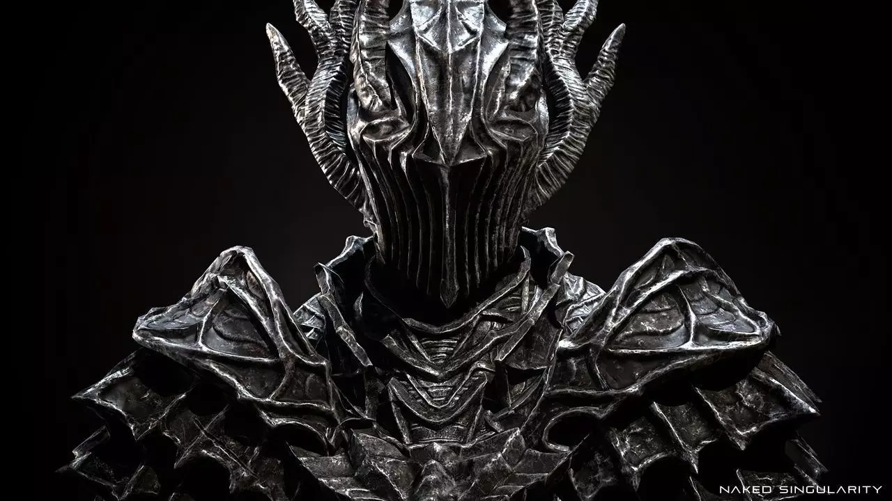 Dark fantasy Dragon Knight - Dragon knight boss - Enemy knight Low-poly 3D model_9