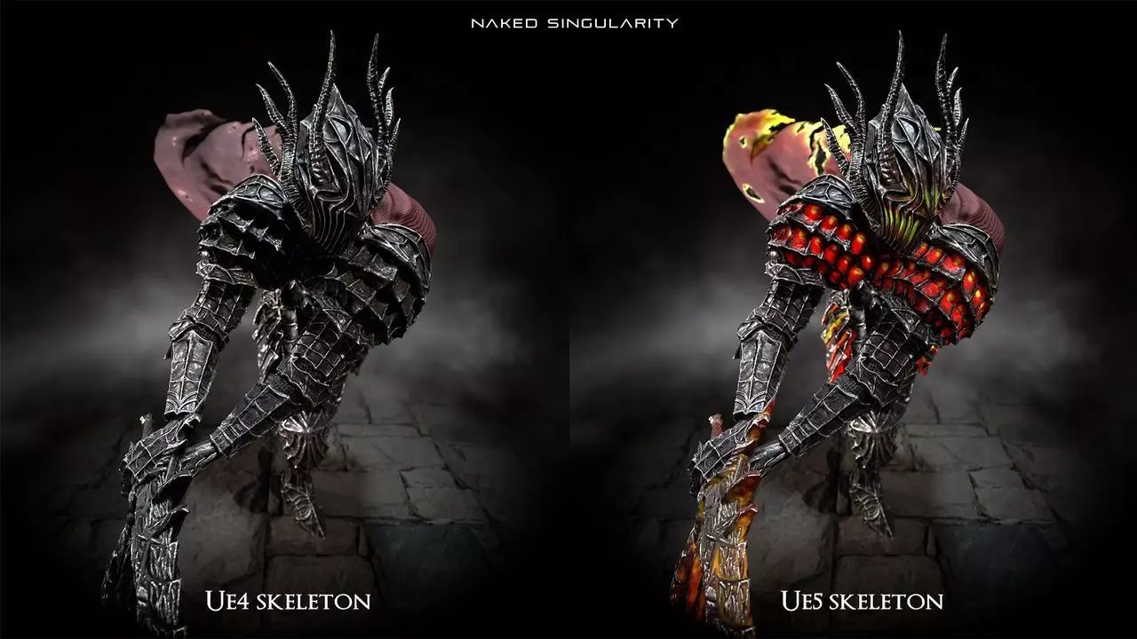 Dark fantasy Dragon Knight - Dragon knight boss - Enemy knight Low-poly 3D model_16