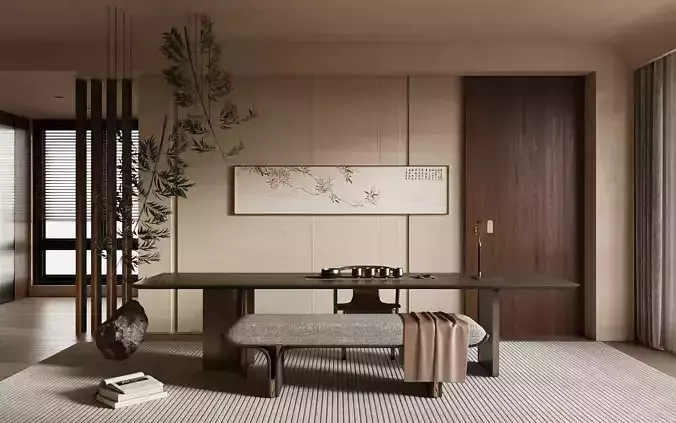 Chinese aesthetics tea room