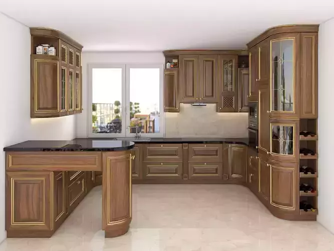 Classic European style Kitchen Cabinet 9