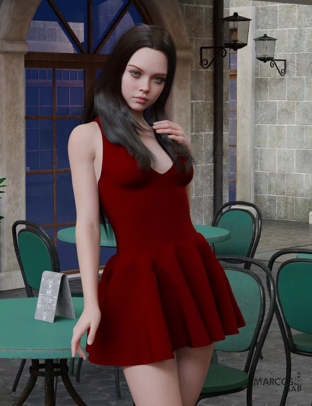 MGAB Selma for Genesis 8 Female 3D model_12