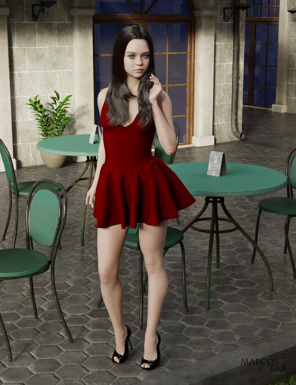 MGAB Selma for Genesis 8 Female 3D model_4