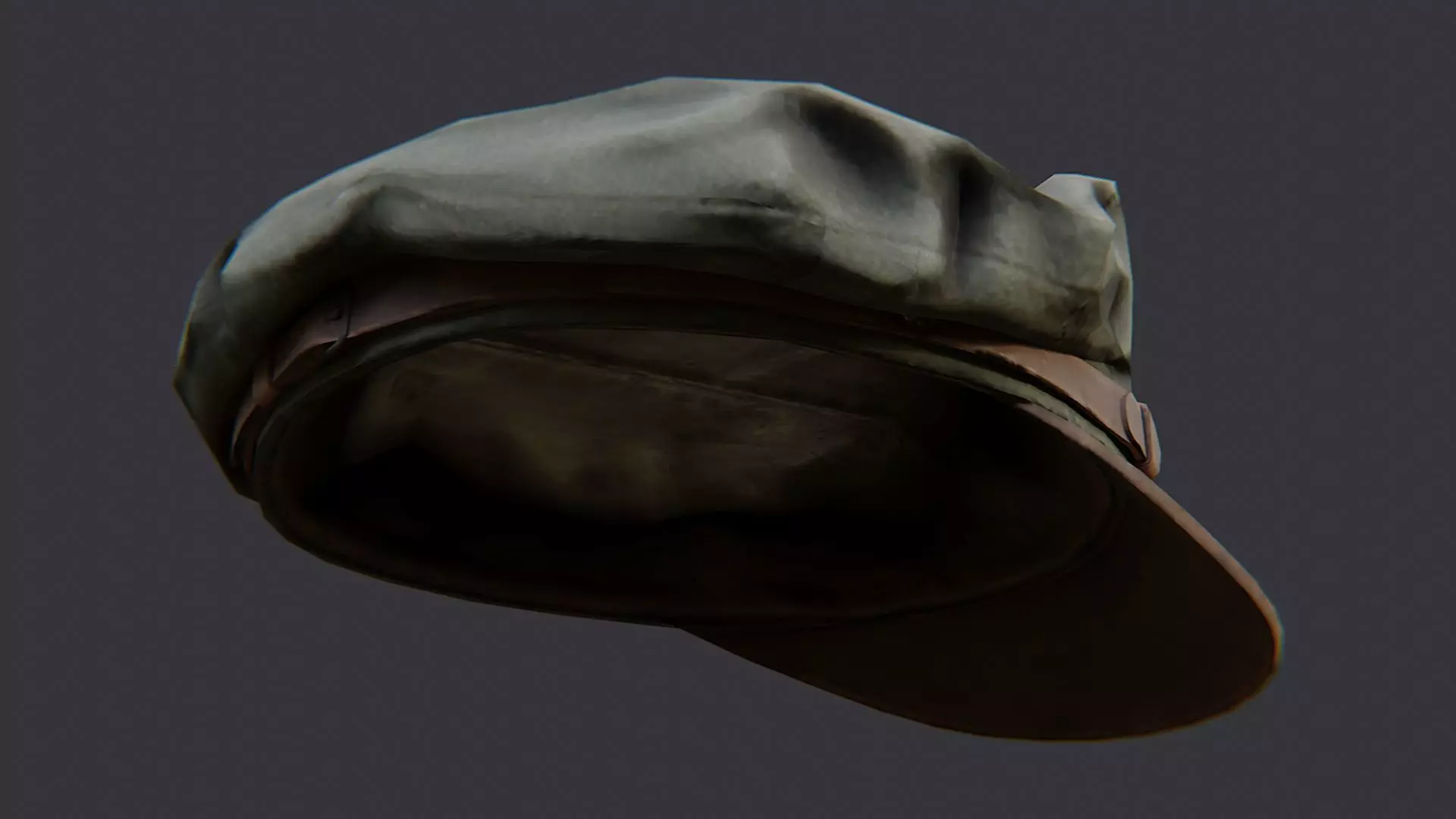 US Army Officer Cap Emblem Low-poly 3D model_5