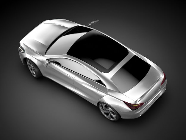 Mercedes Concept style coup 3D model_7